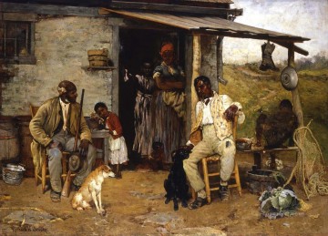 犬 Painting - リチャード・ノリス・ブルックの犬の交換 1881